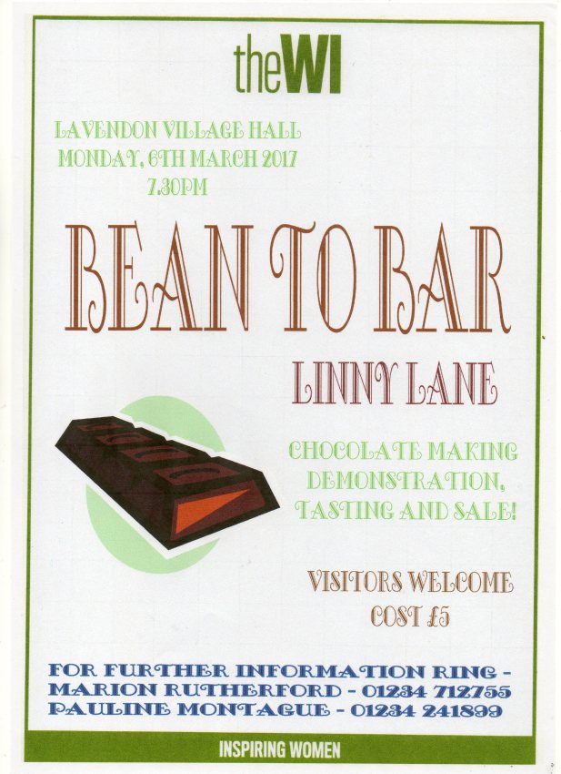 6th March 2017 - WI talk "Bean to Bar" for Chocoholics